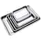 316 Stainless Steel Rectangular Barbecue Serving Tray For Grill And Dining 5