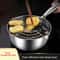 Stainless Steel Japanese Tempura Deep Fryer Pot With Honeycomb Interior 4
