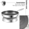 304 Stainless Steel Nonstick Frying Pan Wok For Induction And Gas Cooking 28cm 30cm 7