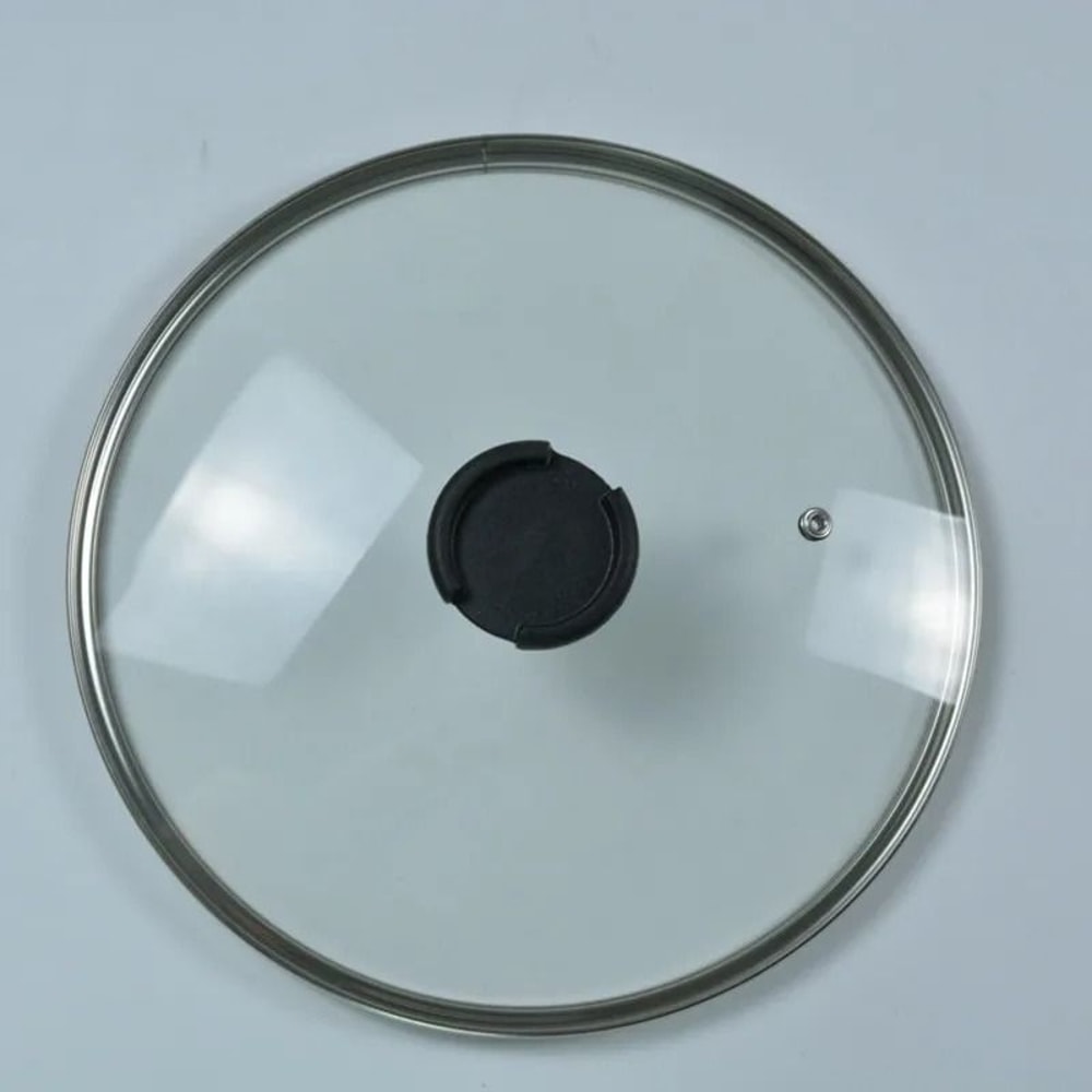 Stainless Steel Tempered Glass Lid With Knob For Pots And Pans 9