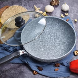 non stick wok frying pan for induction and gas stoves