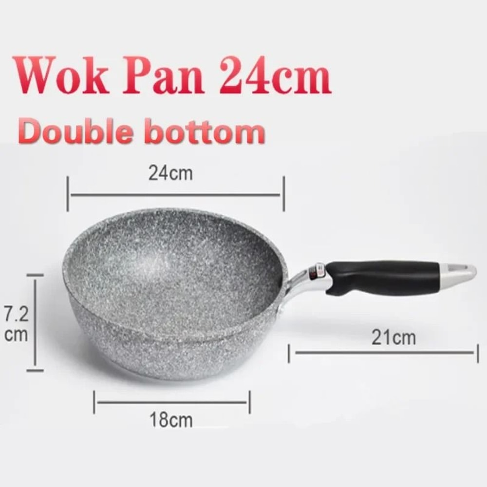 Non Stick Wok Frying Pan For Induction And Gas Stoves 10