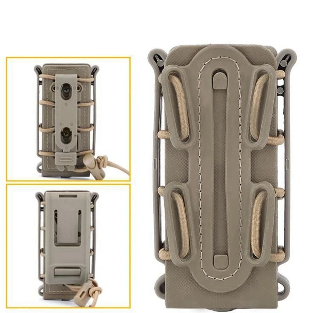 Tactical Molle 9mm Magazine Pouch With Belt Clip 7