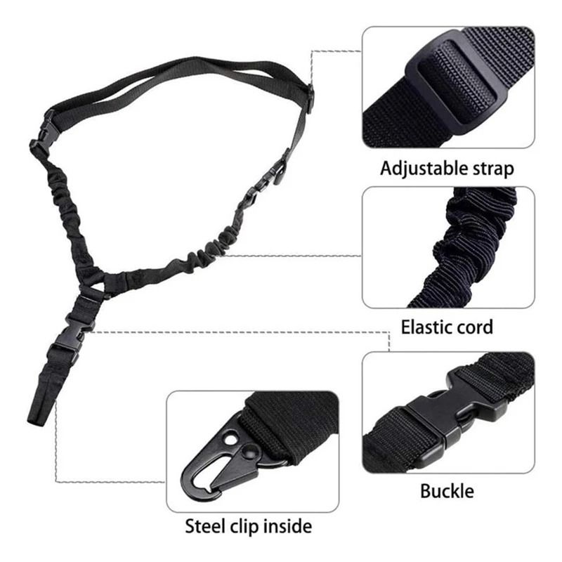 Tactical Adjustable Gun Sling With Bungee Strap 1