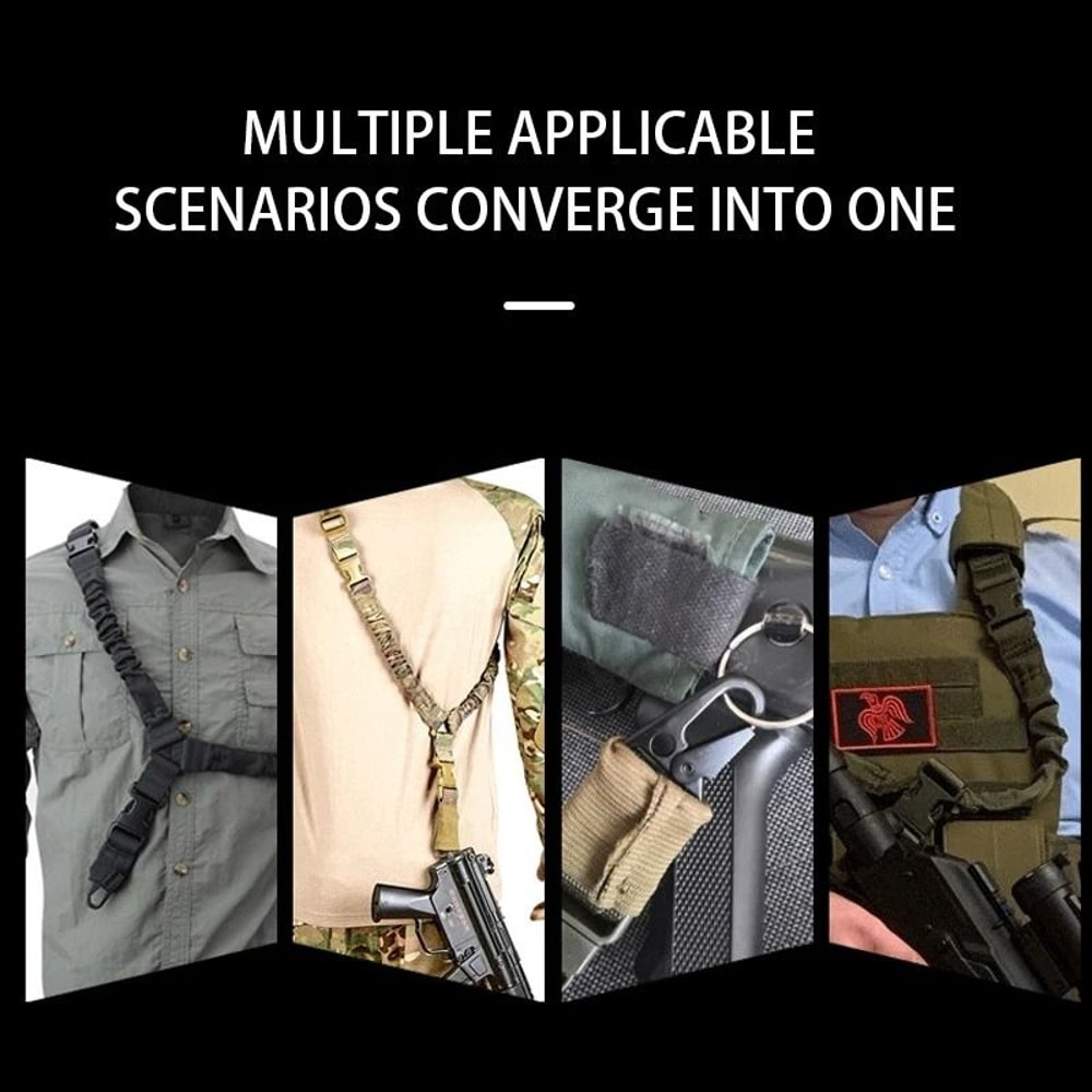 Tactical Adjustable Gun Sling With Bungee Strap 3