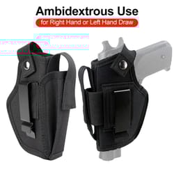 outdoor tactical gun holster with belt clip for concealed carry