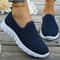 Women Slip On White Sneakers Lightweight Casual Shoes 0