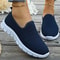 Women Slip On White Sneakers Lightweight Casual Shoes 0