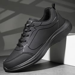 men winter running shoes lightweight anti slip walking sneakers