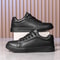 Men Leather Casual Sneakers Breathable Vulcanized Shoes 1