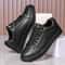 Men Leather Casual Sneakers Breathable Vulcanized Shoes 2