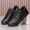 Men Leather Casual Sneakers Breathable Vulcanized Shoes 3