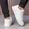 Men Leather Casual Sneakers Breathable Vulcanized Shoes 4