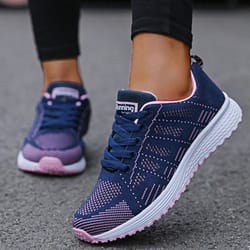 women platform lace up casual sneakers for everyday wear