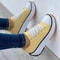 Women Casual Canvas Low Top Sneakers Solid Color Walking Shoes 10