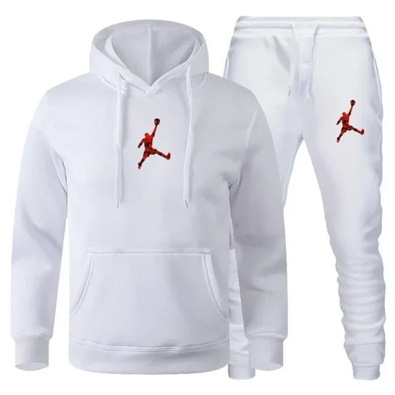 Men Autumn Winter Jogging Sportswear Set Sweatshirt And Pants 5