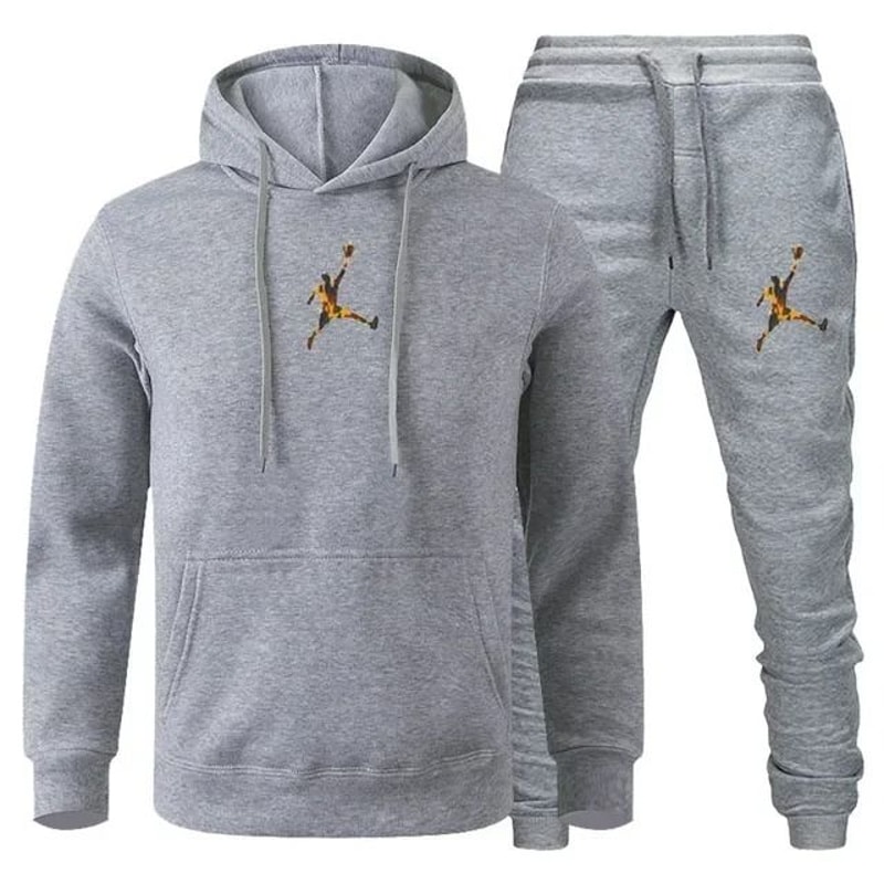Men Autumn Winter Jogging Sportswear Set Sweatshirt And Pants 15