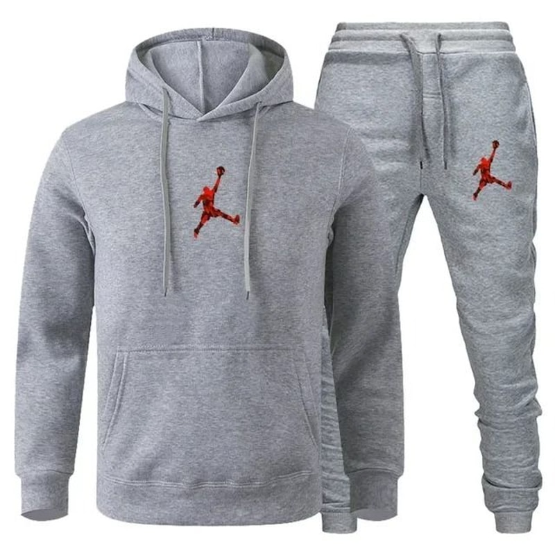 Men Autumn Winter Jogging Sportswear Set Sweatshirt And Pants 18