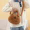 Kawaii Capybara Plush Backpack Mini Shoulder Bag For Kids 6