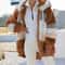 Women Oversized Plush Hooded Jacket Warm Streetwear Coat 4