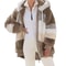 Women Oversized Plush Hooded Jacket Warm Streetwear Coat 5