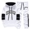 Mens Casual Tracksuit Print Sweatshirt And Sweatpants Set 0