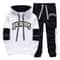 Mens Casual Tracksuit Print Sweatshirt And Sweatpants Set 8