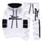 Men Hooded Sweatshirt And Sweatpants Casual Sportswear Set 9
