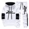 Men Hooded Sweatshirt And Sweatpants Casual Sportswear Set 9