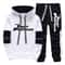 Men Hooded Sweatshirt And Sweatpants Casual Sportswear Set 3