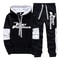 Men Hooded Sweatshirt And Sweatpants Casual Sportswear Set 7