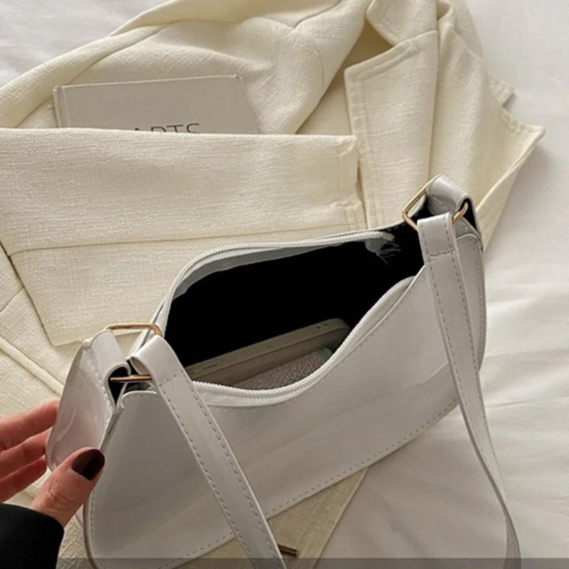 Women Retro PU Leather Shoulder Underarm Bag Casual Handbag 5