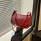 Women Retro PU Leather Shoulder Underarm Bag Casual Handbag 6