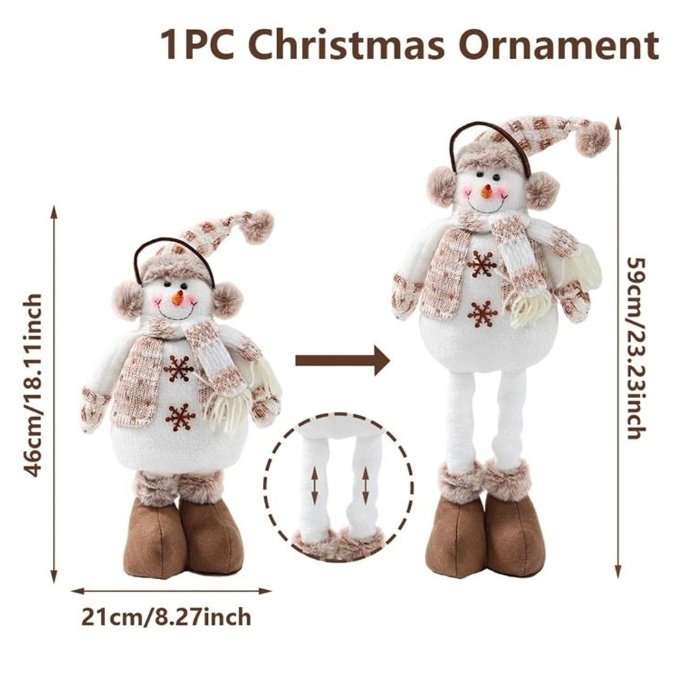 Telescopic Christmas Doll Decoration For Home Holiday Display 12