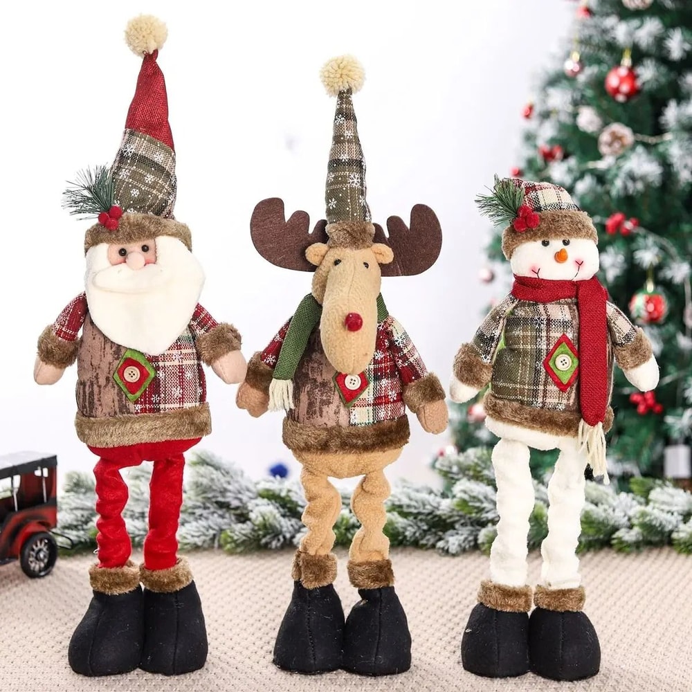 Telescopic Christmas Doll Decoration For Home Holiday Display 1