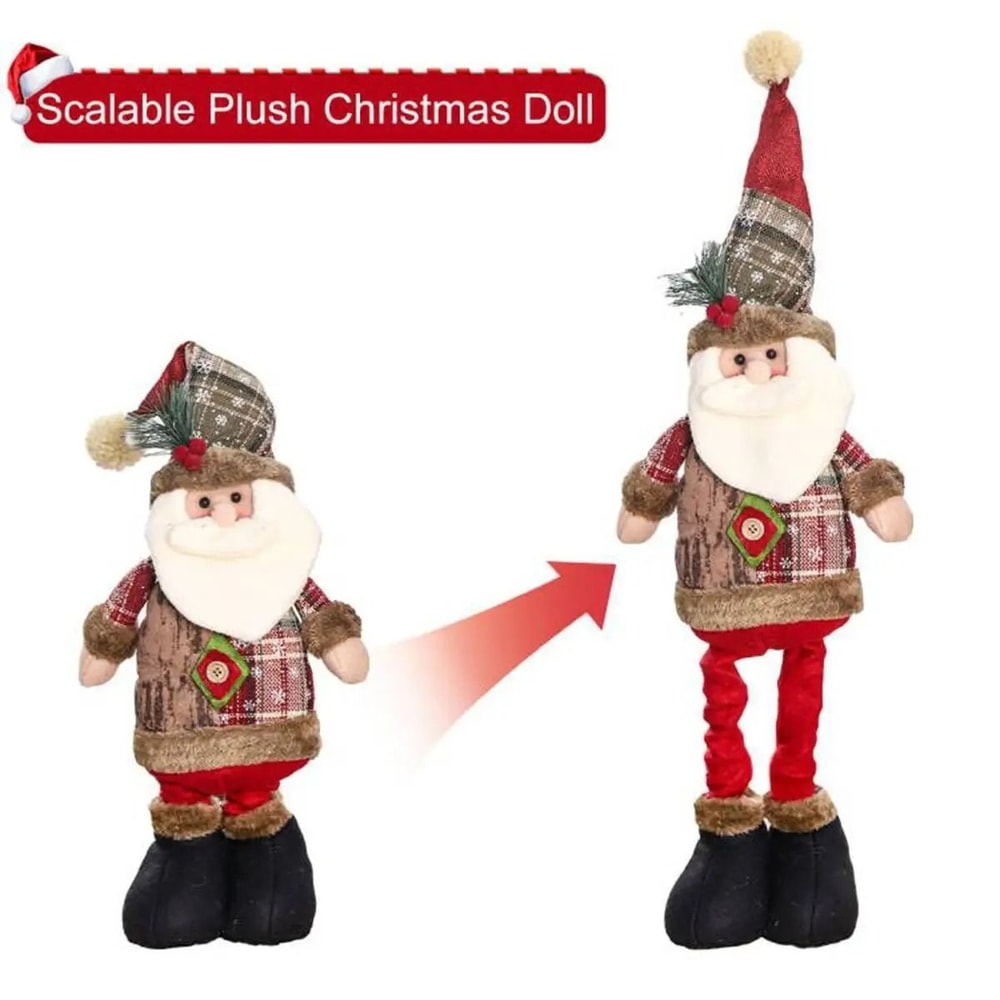 Telescopic Christmas Doll Decoration For Home Holiday Display 2