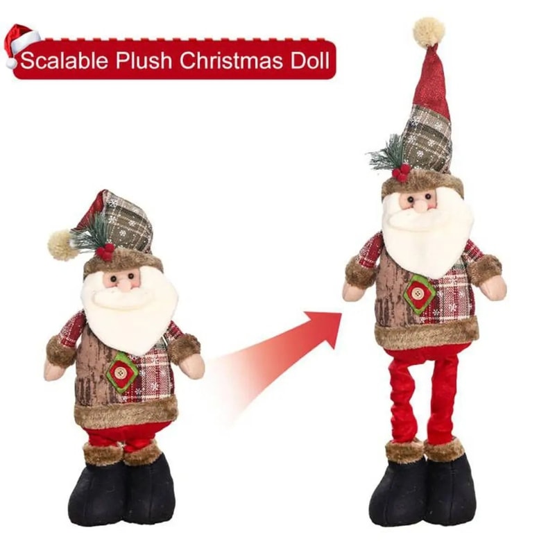 Telescopic Christmas Doll Decoration For Home Holiday Display 2