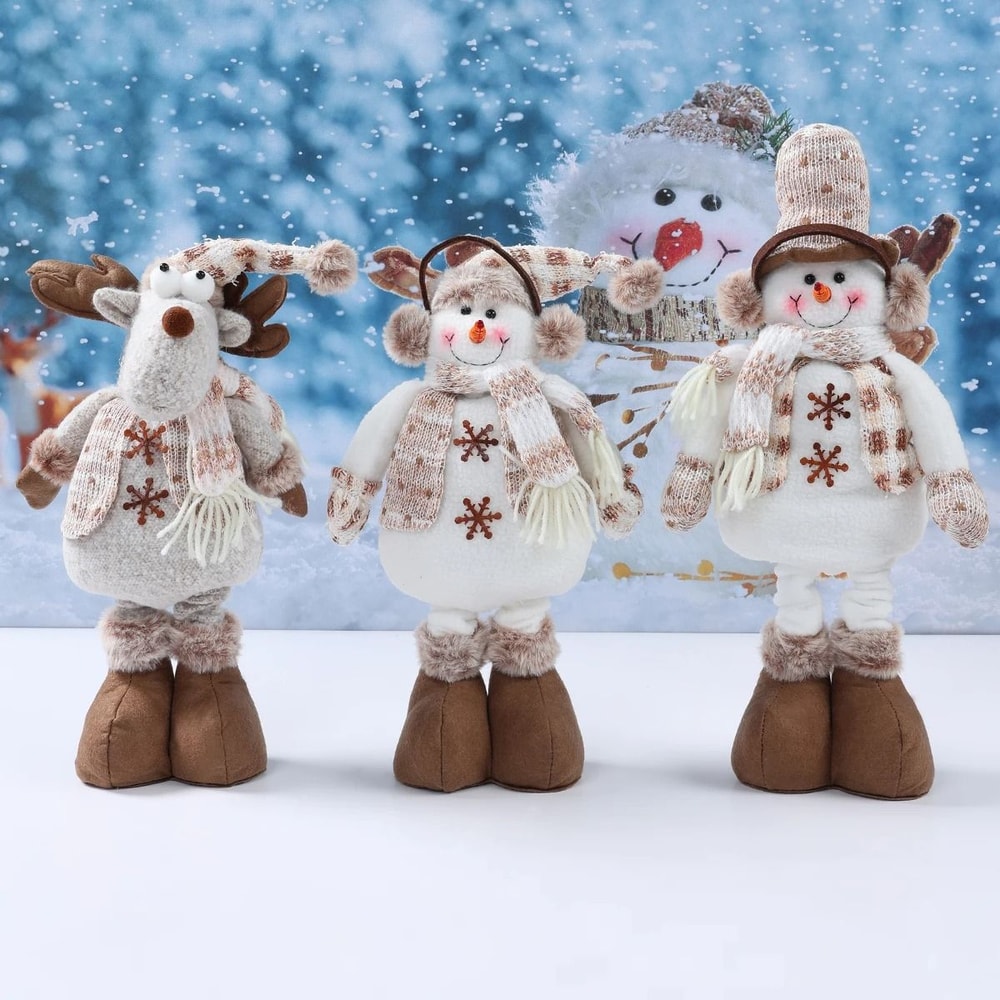 Telescopic Christmas Doll Decoration For Home Holiday Display 5