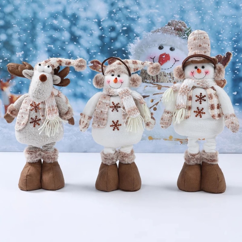 Telescopic Christmas Doll Decoration For Home Holiday Display 5