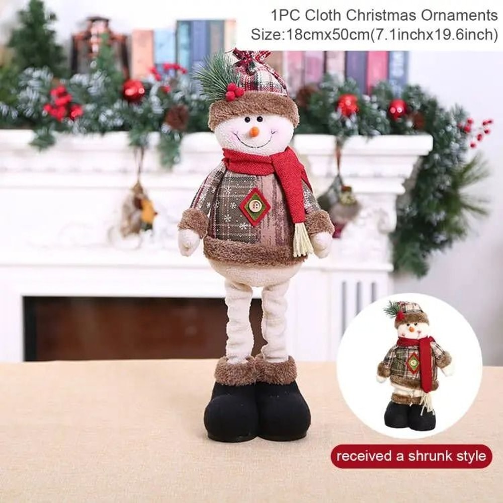 Telescopic Christmas Doll Decoration For Home Holiday Display 6