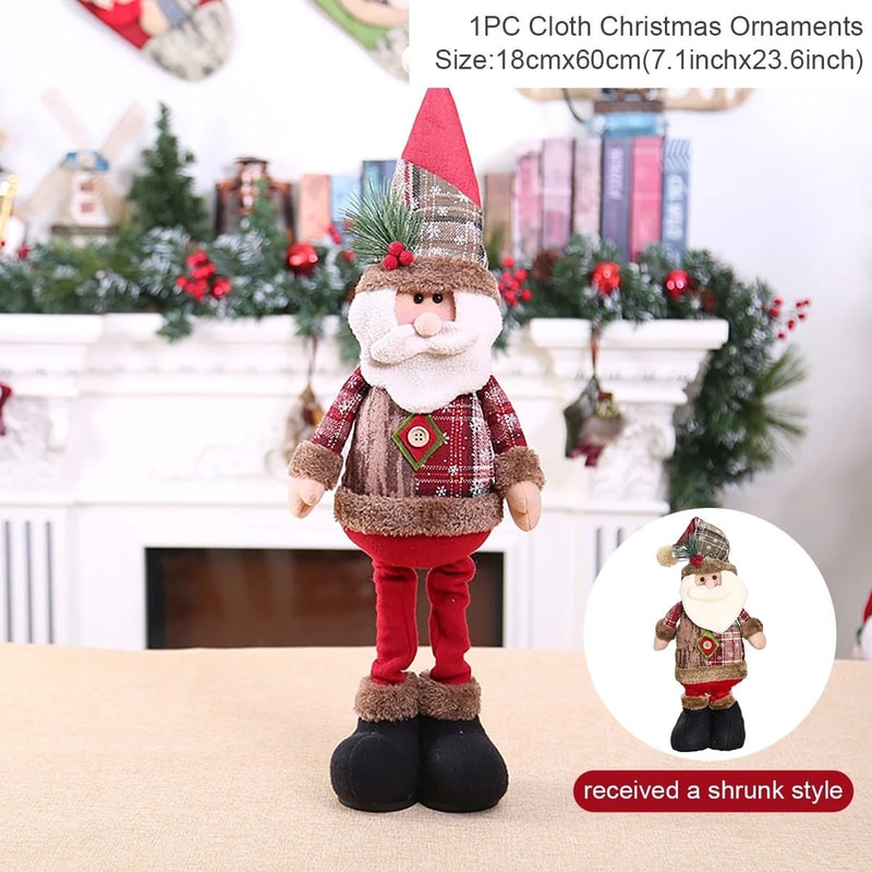 Telescopic Christmas Doll Decoration For Home Holiday Display 7