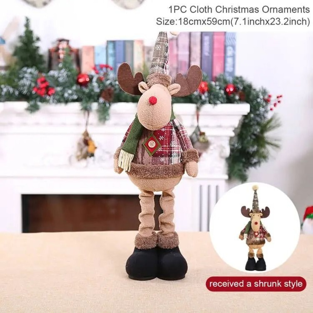 Telescopic Christmas Doll Decoration For Home Holiday Display 8