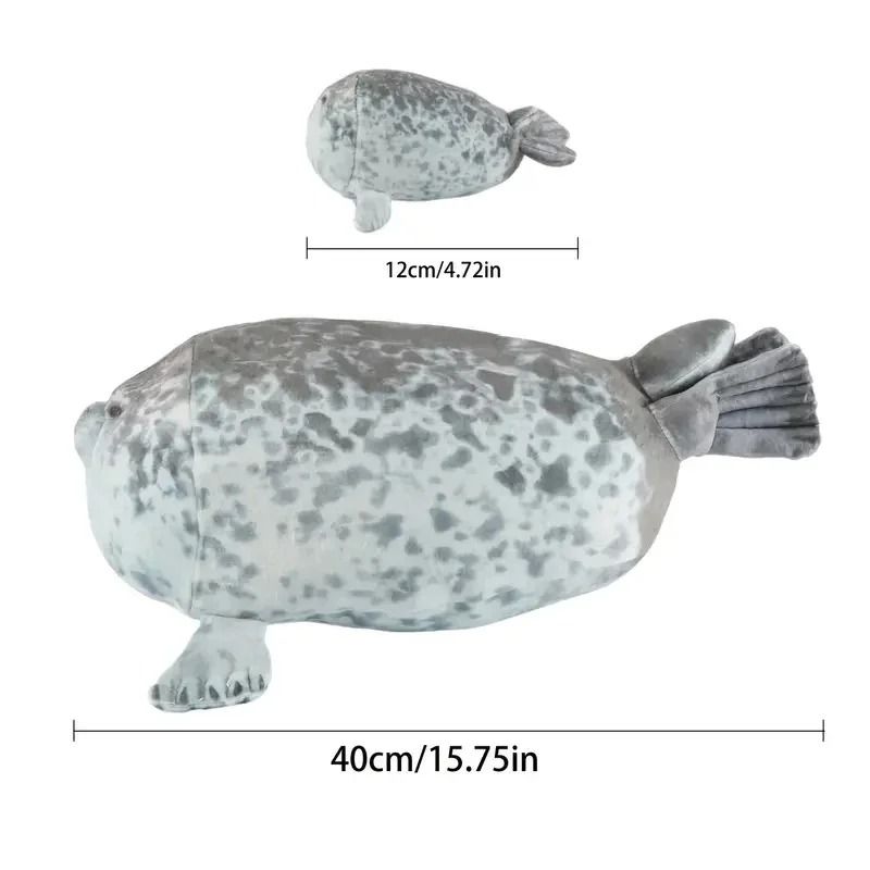 Mother And Son Seal Plush Toy Set With Zipper Design 40 Inch 4