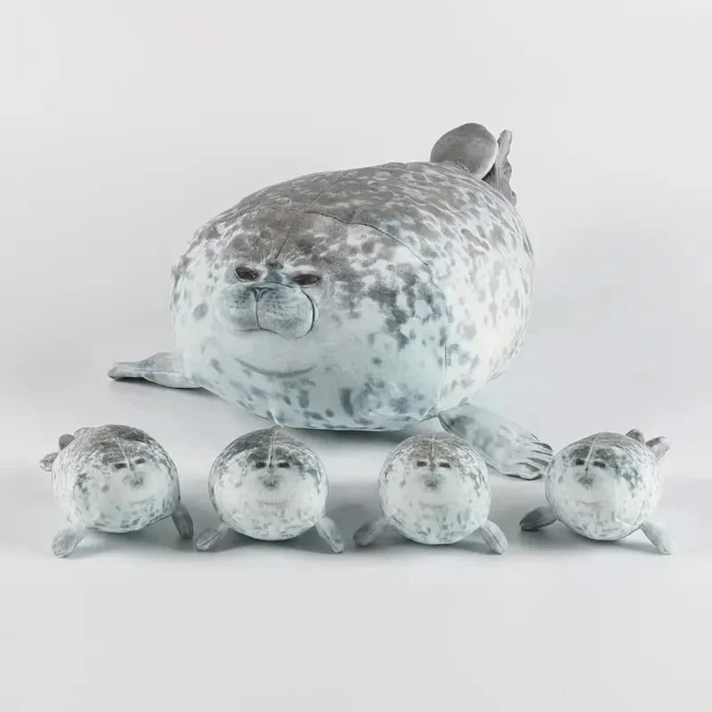 Mother And Son Seal Plush Toy Set With Zipper Design 40 Inch 6
