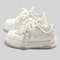 Casual White Lace Up Thick Sole Vulcanized Sneakers For Women 1