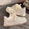 Casual White Lace Up Thick Sole Vulcanized Sneakers For Women 5