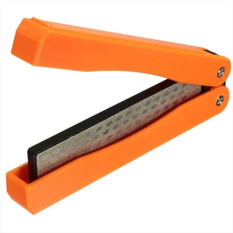 Portable Folding Pocket Knife Sharpener With Double Sided Diamond Stone 6