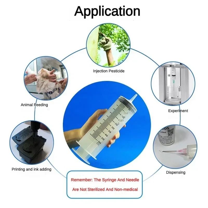 Large Capacity Reusable Syringe Oil Pump With Hose 5
