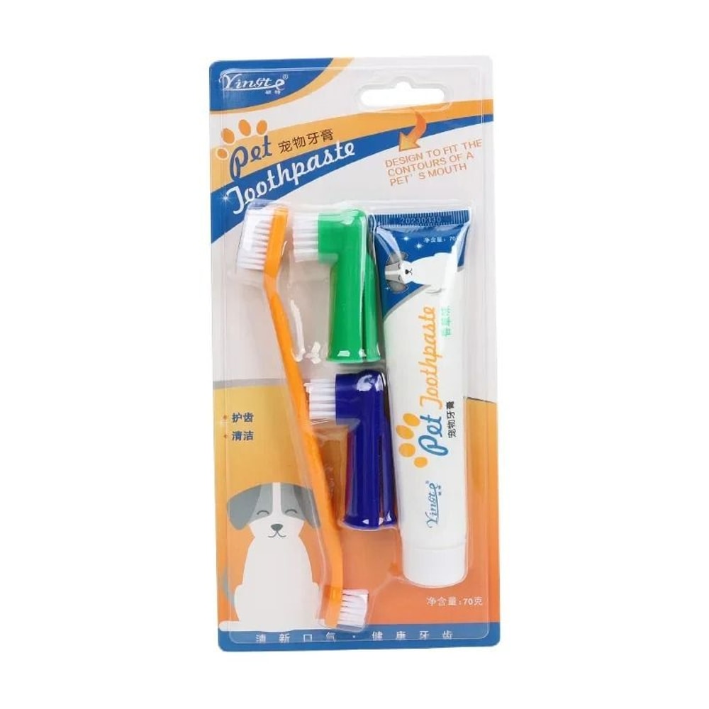 Pet Dental Cleaning Tools Kit For Dog And Cat Oral Care 9