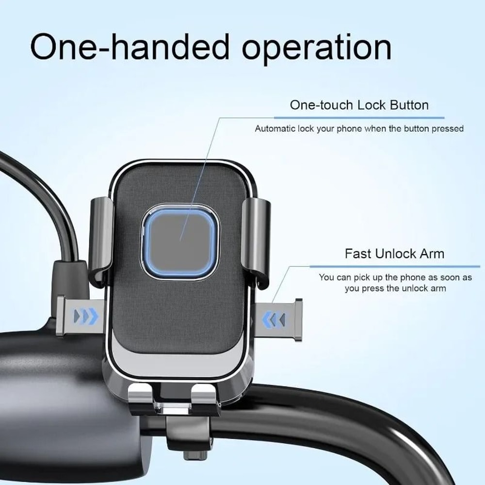 Universal Bike Phone Holder 360 Degree Rotatable Handlebar Mount 1
